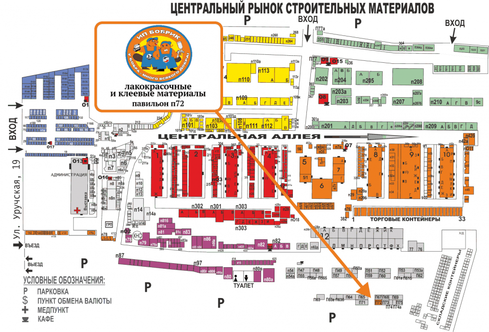 карта рынка